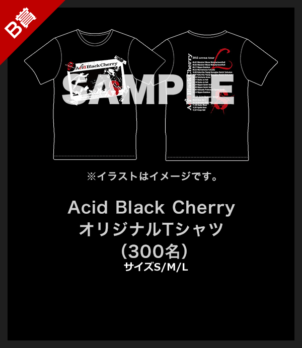 B賞 Acid Black Cherry オリジナルTシャツ(300名)
